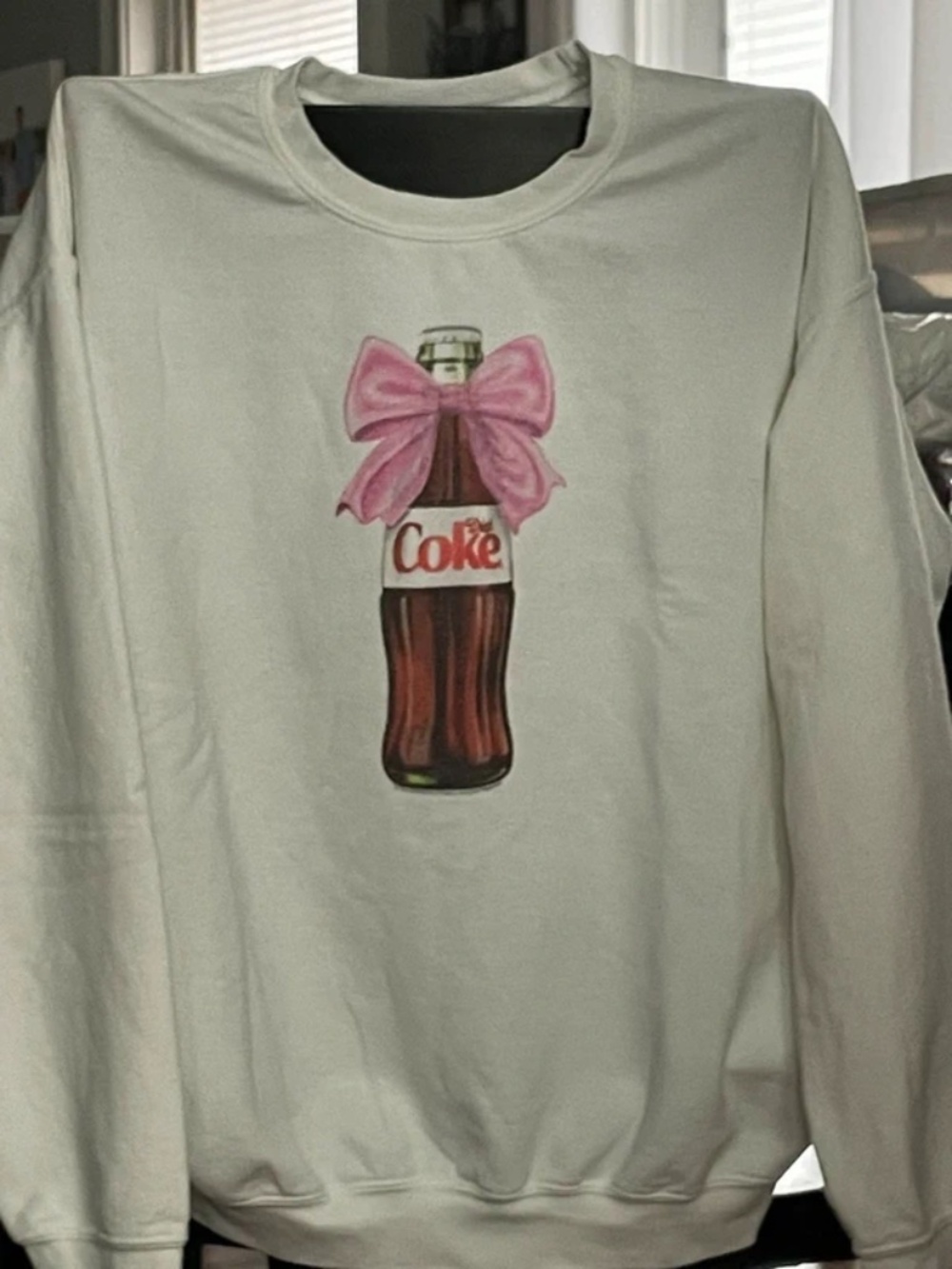 Diet Coke Sweatshirt from Altar'd State, Large, Ivory